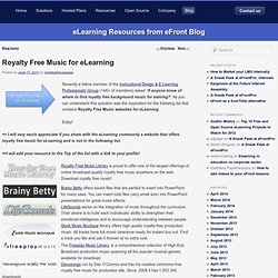 Royalty Free Music for eLearning