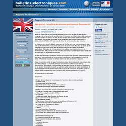 03/01 > Royaume-Uni > data.gov.uk, l'ouverture des données publiques au Royaume-Uni
