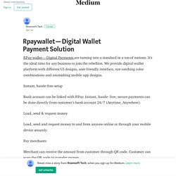 Rpaywallet — Digital Wallet Payment Solution – Roamsoft Tech