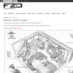 Feng Zhu Design: RPG Rooms - FZD Term 2 students