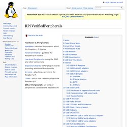 RPi VerifiedPeripherals