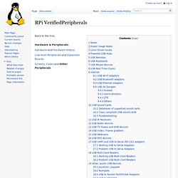 RPi VerifiedPeripherals