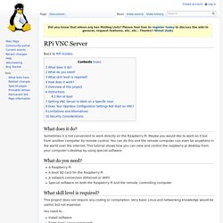 RPi VNC Server