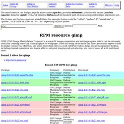 RPM resource gimp