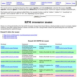 RPM resource xsane