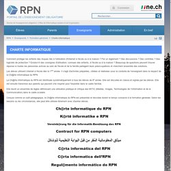 RPN - Charte informatique