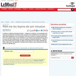 RSA tire les leçons de son intrusion