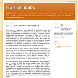 RSKTechLabs: DIGITAL MARKETING COMPANY IN DELHI