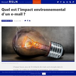 l’impact environnemental d’un e-mail