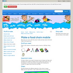 Youth: Make a food chain mobile