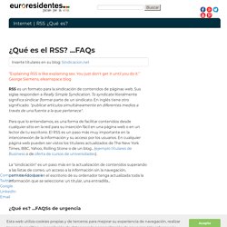 RSS ¿qué es? preguntas y respuestas