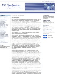 RSS Syndication