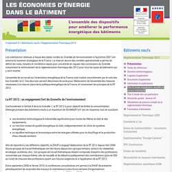 Économies d'énergie dans le bâtiment