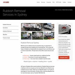 Rubbish Removal Services In Sydney