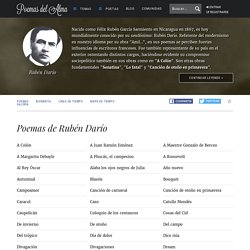 Rubén Darío - Poemas de Rubén Darío