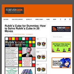 Rubik's Cube for Dummies: How to Solve Rubik's Cube in 20 Moves