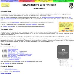 Rubik's Cube Solution - Petrus Method