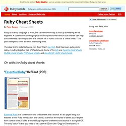 Ruby Cheat Sheets