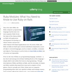 Ruby Modules: What You Need to Know to Use Ruby on Rails