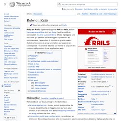 Ruby on Rails