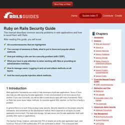 Ruby On Rails Security Guide