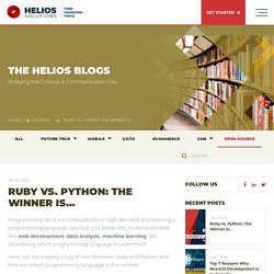 Ruby Vs. Python: The Winner Is…