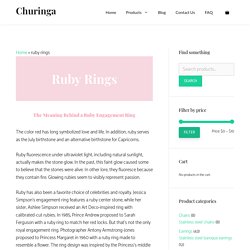 ruby rings - Churinga