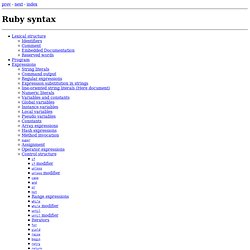 Ruby Syntax