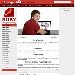 Ruby Tutorial