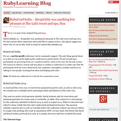 Blog — All about Ruby programming.