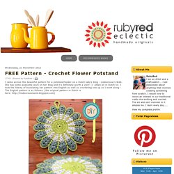 FREE Pattern - Crochet Flower Potstand