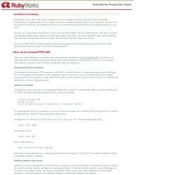 RubyWorks Production Stack