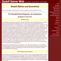 Rudolf Steiner and Economics