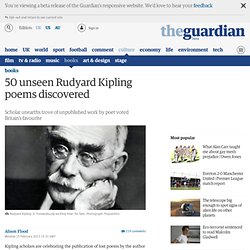 rudyard kipling 50 poems discovered
