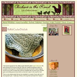 Ruffled Crochet Dishcloth
