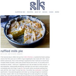 ruffled milk pie