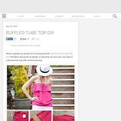 Ruffled Tube Top DIY