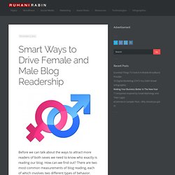Smart Ways to Drive Female and Male Blog Readership
