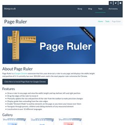 Page Ruler - a Google Chrome extension - blarg.co.uk