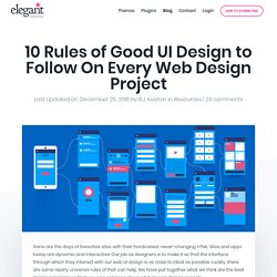 10 Rules of Good UI Design to Follow On Every Web Design Project