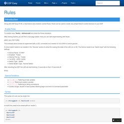 Rules — ESP Easy 2.1-beta1 documentation