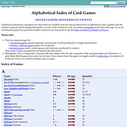 Alphabetical Index