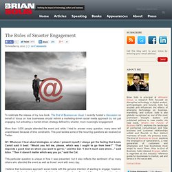 The Rules of Smarter Engagement Brian Solis