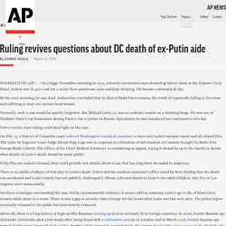 Ruling revives questions about DC death of ex-Putin aide