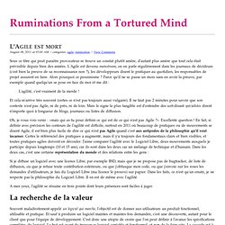 Ruminations From a Tortured Mind