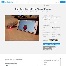 Run Raspberry Pi on Smart Phone