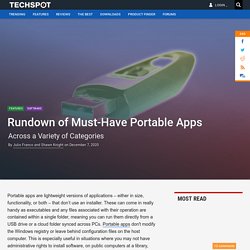 Rundown of Must-Have Portable Apps