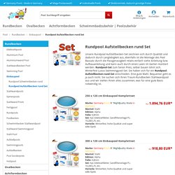 Rundpool Aufstellbecken rund Set Kaufen