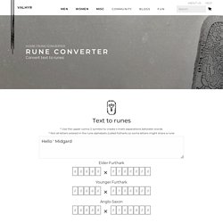 Rune Converter – Valhyr