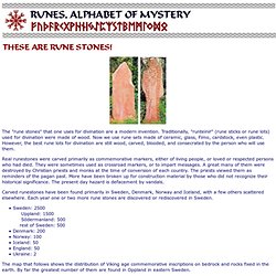 Rune Stones - Carved Marker Stones